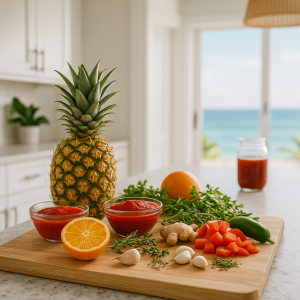 Hawaiian pork roast AI image