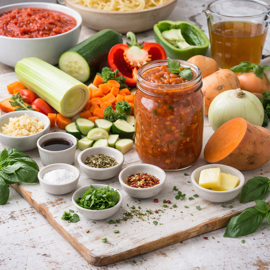 Garden Veggie Pasta Sauce 8 Veggies